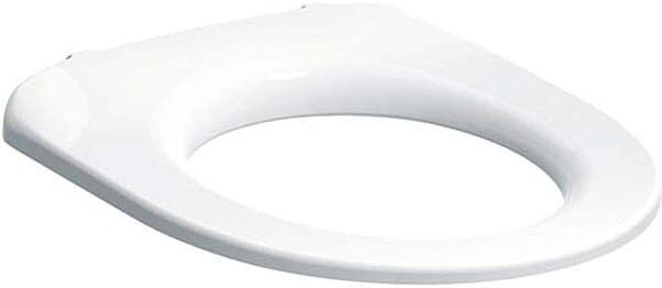 Geberit iCon WC-Sitzring 501875001 barrierefrei, Scharniere Edelstahl, weiß