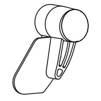 Zebra Cover, Hinge, right and left (105934-048)