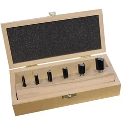 Fisch Tools, Fräser, Nutfräsersatz 973CT06A04 Hartmetall Schaft-Ø 8 mm 6-teilig