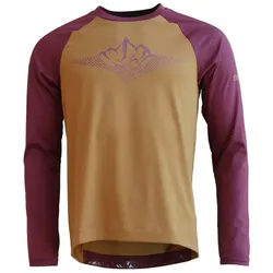 ZIMTSTERN Jersey PureFlowz langarm | golden brown / windsor wine S