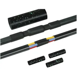 HellermannTyton, Schrumpfschlauch, Warmschrumpf-Verbindungsgarnitur mit Schraubverbinder 380-04014 Inhalt: 1 Set (1x)