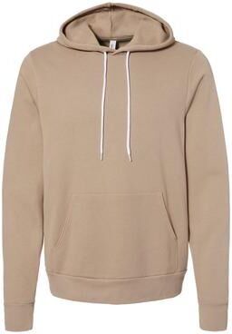 Bella + Canvas 3719 Sponge Fleece Hoodie in Tan size 3XL B3719, BC3719