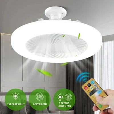 Inspired Living Smart Ceiling Fan With Lights Remote Control E27 LED Socket Fan For Bedroom Living Room Smart Ceiling Fan With Lights Remote Control E27 LED Socket Fan For Bedroom Living Room