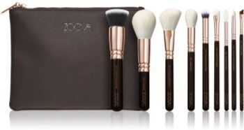 ZOEVA The Complete Brush Set Rose Golden Edition Conjunto de pincéis com bolsa . The Complete Brush Set Rose Golden Edition