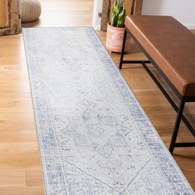 World Rug Gallery Medallion Boho Washable Area Rug