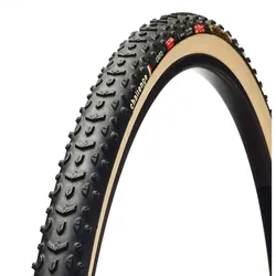 CX-Reifen Grifo Ultra Handmade Tubular, Challenge, Ultra-Series, 1000+ TPI, PPS Pannenschutz, Soft-Compound, Reifenflanke: hellbraun, für 20-28 mm Felgenbreite Empfohlener Reifendruck 1.8-2.8 bar (max. 6), Größe: 33-622, Farbe: Schwarz/hell