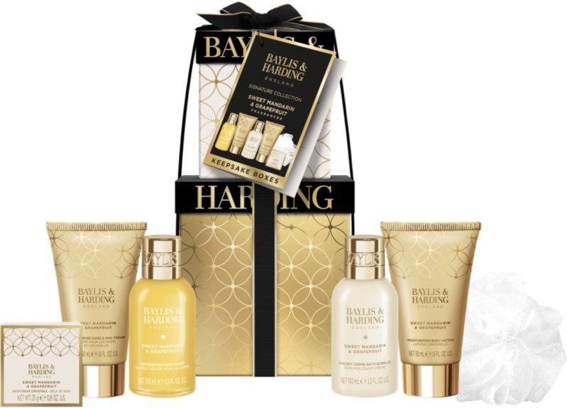 Baylis & Harding Sweet Mandarin & Grapefruit gift set with moisturising effect