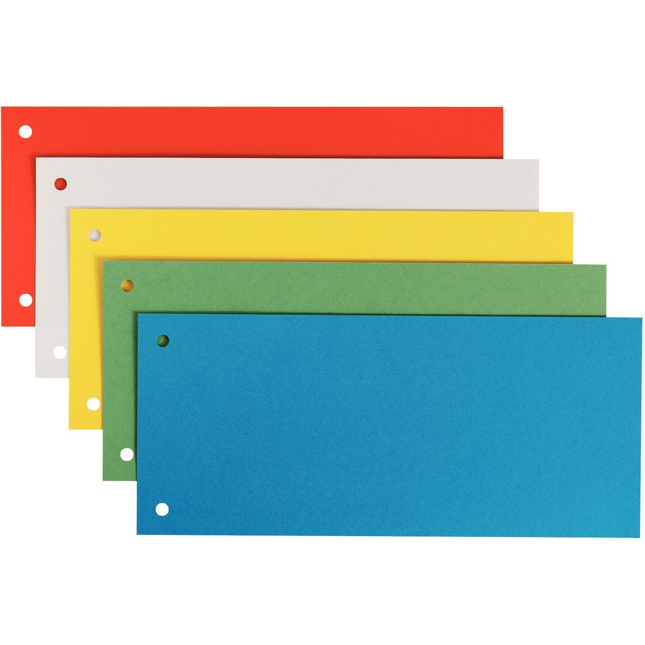 LEITZ Trennstreifen Blanko-Trennstreifen rot, weiß, gelb, grün, blau, 25 St.