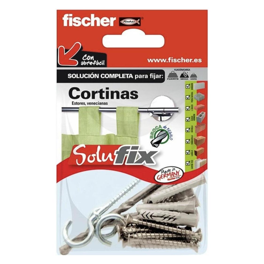 Fischer Befestigungsbausatz Solufix 502687 Vorhänge 21 Stücke (21 Stk.) (45266200)