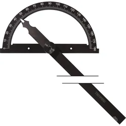 Winkelmesser Gradbogen-D.300mm Schenkel-L.500mm TECWERK