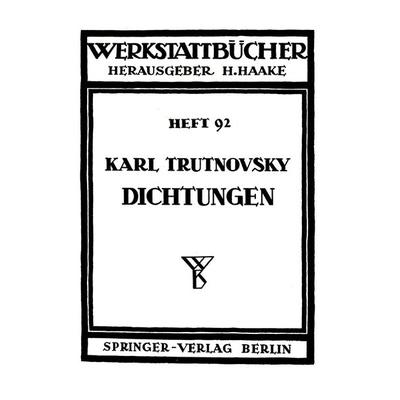 Dichtungen, Taschenbuch von K. Trutnovsky, Springer Berlin, 978-3-540-01437-9