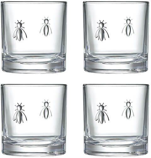 La Rochere Bee Whisky Tumbler 320ml Set Of 4