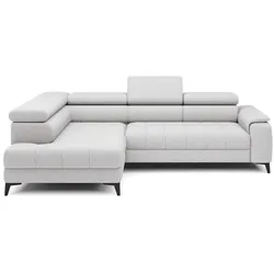 Ecksofa Chivas Stoff Silver