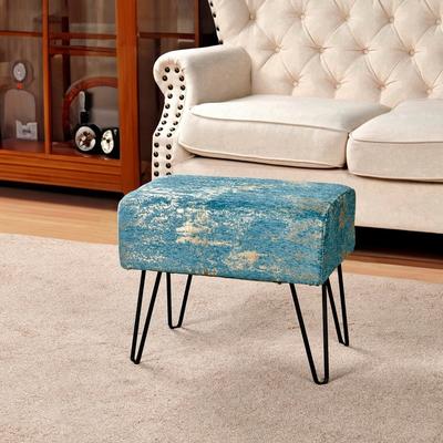 Home Soft Things Jacquard Chenille Ottoman
