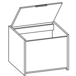 Artiqua 400 Sitztruhe, Stahlgrau, 400-STR-1-64-88 400-STR-1-64-88