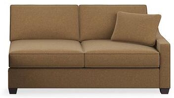 Addison Upholstered Sectional Collection - Build Your Own, Right Arm Facing Sofa, Right Arm Facing Sofa/Heathered Basketweave Caramel - Grandin Road