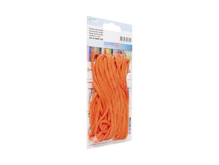 Glorex Nylonschnur Paracord Orange 2 × 4 mm