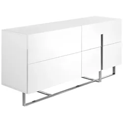 AC ANGEL CERDA Angel Cerdá  Weißes Sideboard mit Stahlbeinen 3052C
