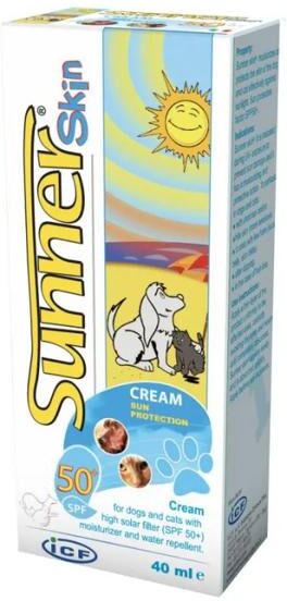 I.C.F. Icf Sunnerskin Crema Solare Cani E Gatti Protezione Spf50+ 40ml