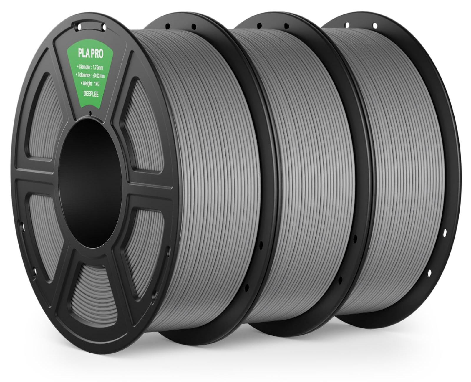 Selius PLA Pro Filament 1,75 mm, Grijs, 3 kg