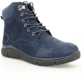 Women's Propet Scarlet Suede Ankle Bootie by Propet in Navy (Size 6 N)