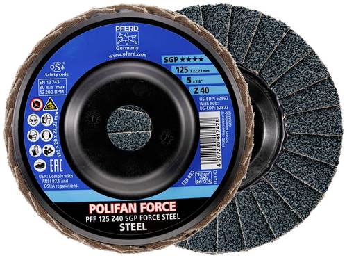 PFERD TOOLS 67688124 Fächerschleifscheibe Durchmesser 125mm Körnung (num)=40 10St.