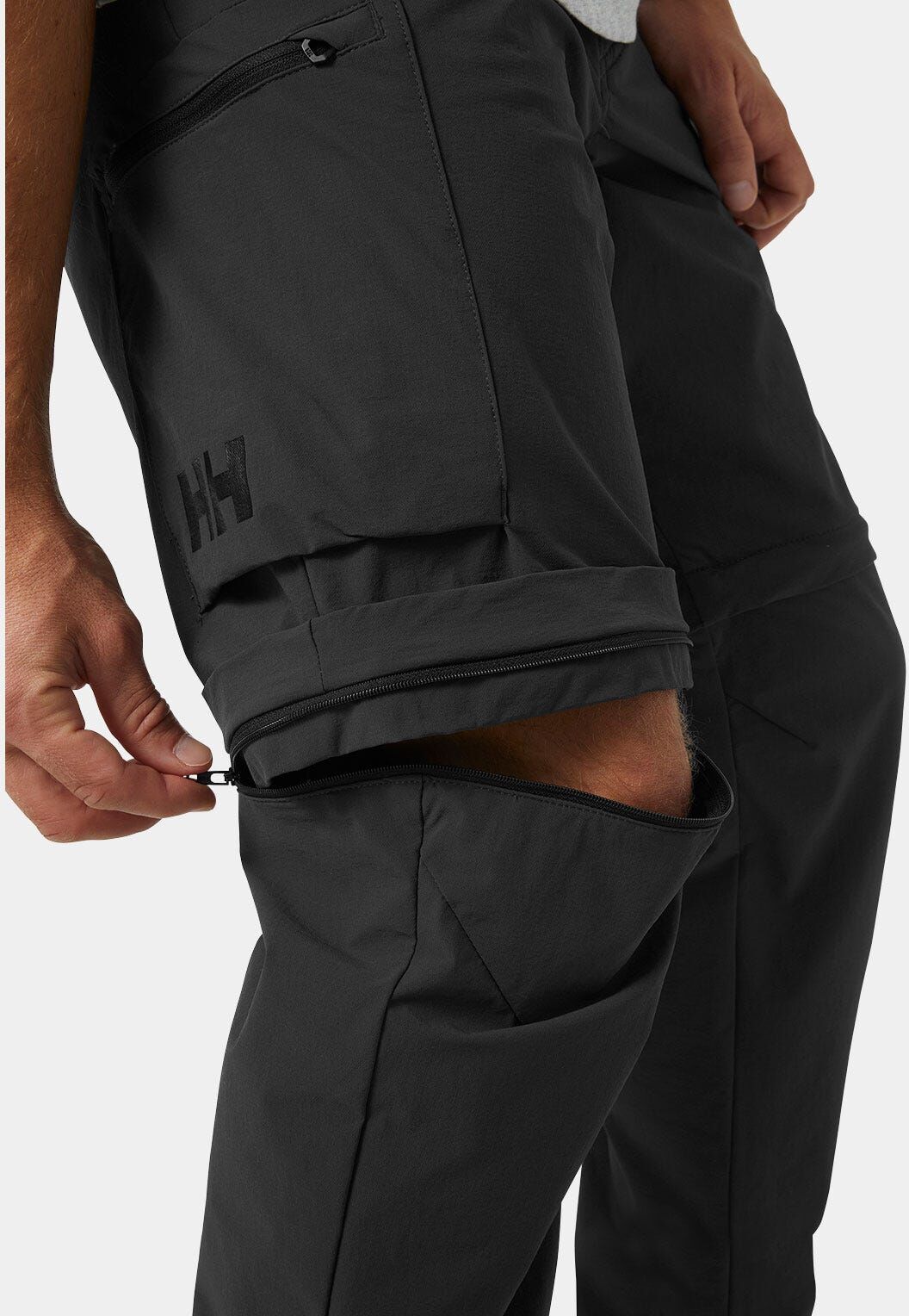 Helly Hansen Men's Brono Softshell Zip Off Pants - Black/Ebony - L