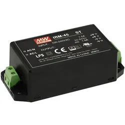 MeanWell Schaltnetzteilmodul mit geschlossenem Gehäuse und Schraubklemmen 12V / 3,8A