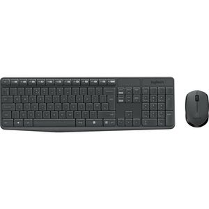 Logitech Tastatur MK235 Wireless Combo, mit Funkmaus, USB