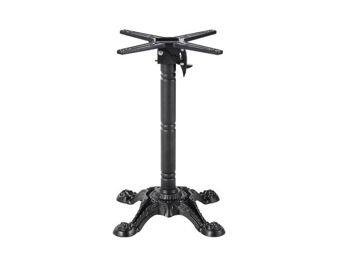 Pied de table rabattable en fonte noire H73