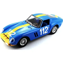 Bburago - Modellauto -  Ferrari 250 GTO #112 (hellblau, Maßstab 1:24)