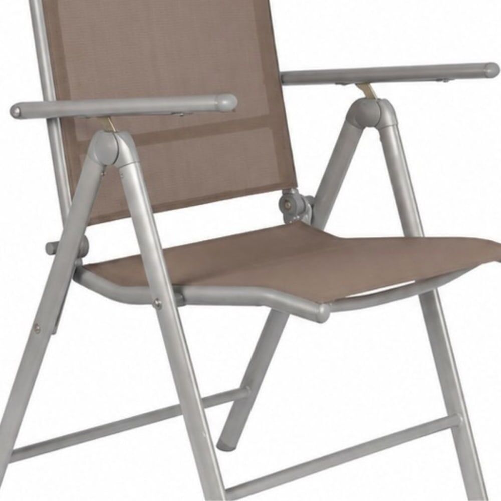 Lifetime Chaise de jardin beige aluminium h105xl57xl56cm Beige 56x105x57cm