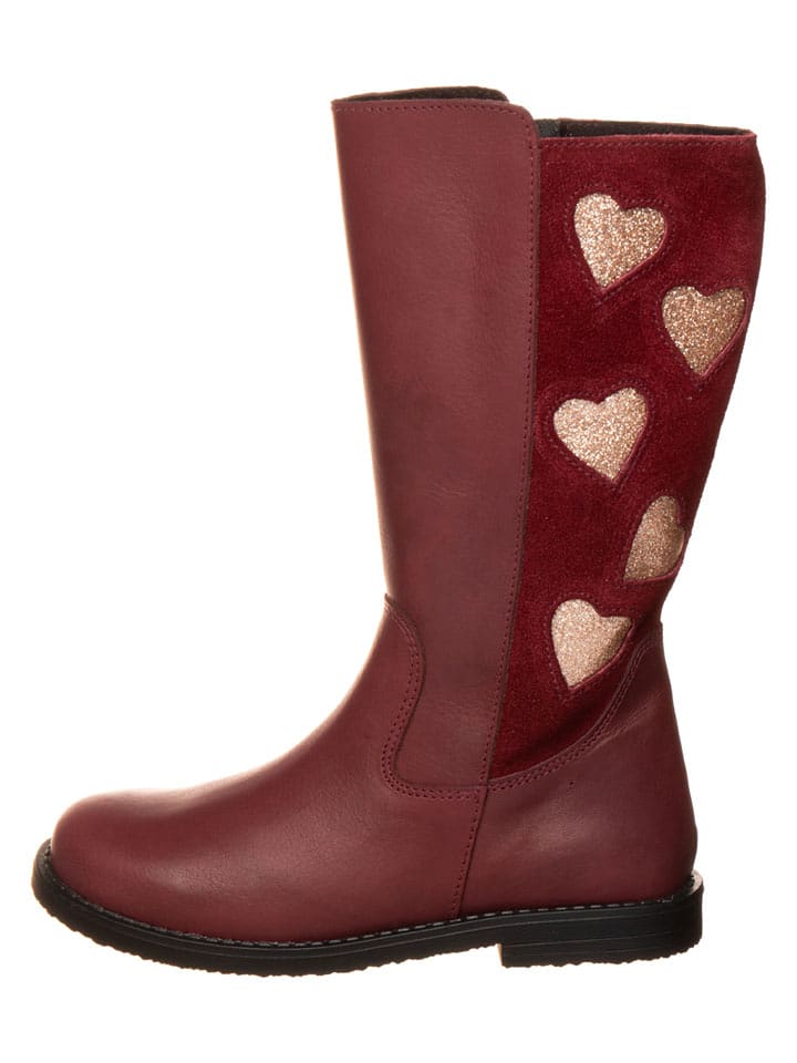 lamino Leder-Stiefel in Rot - 34