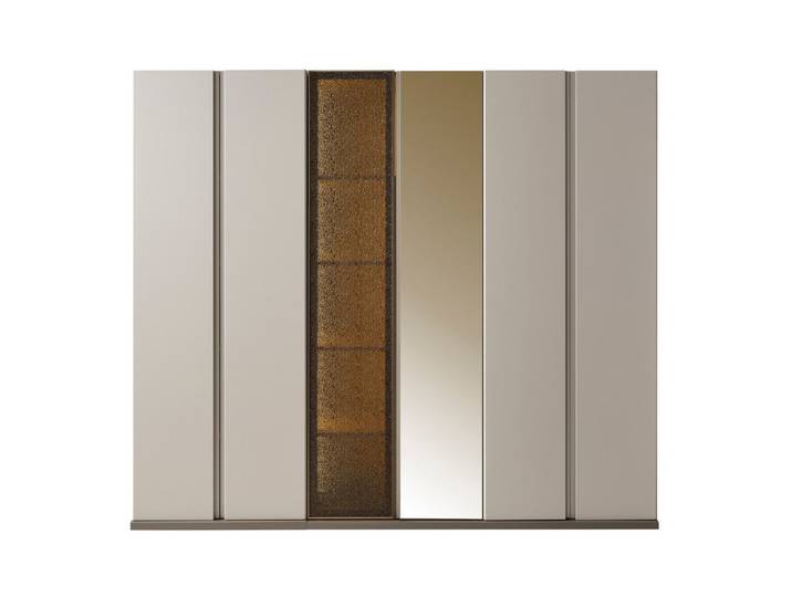 Villa Möbel Kleiderschrank (Kleiderschrank, 1-St., 6 trg. Kleiderschrank) Kleiderschrank Creme mit viel Stauraum für das Schlafzimmer