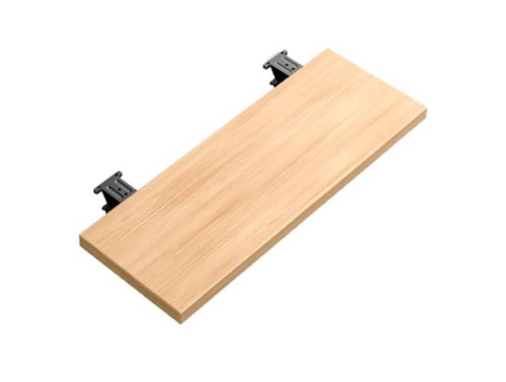 Tastaturablage 180° Klappbar, Ergonomische Schreibtischverlängerung Tischplatte aus Spanplatte Robuste Stahlhalterung, Platzsparend für Büro Zuhause(60x40cm/24x16in)