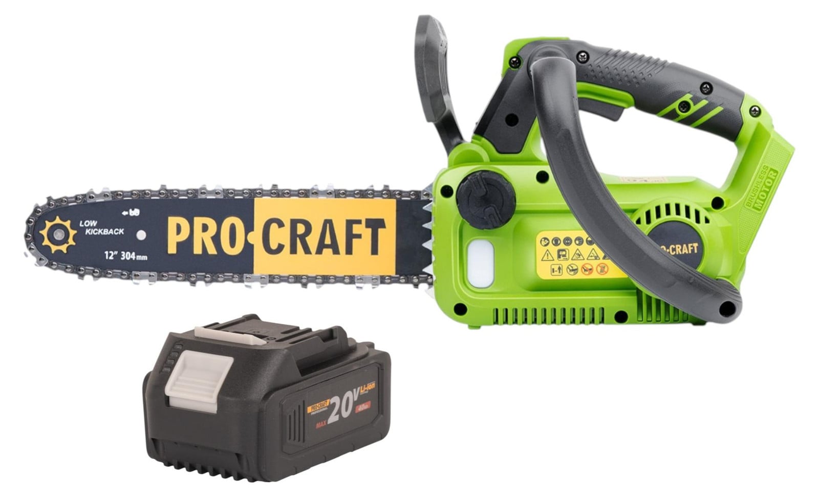 Procraft PKA42Libb accu-kettingzaag 20 V 304 mm borstelloos solo