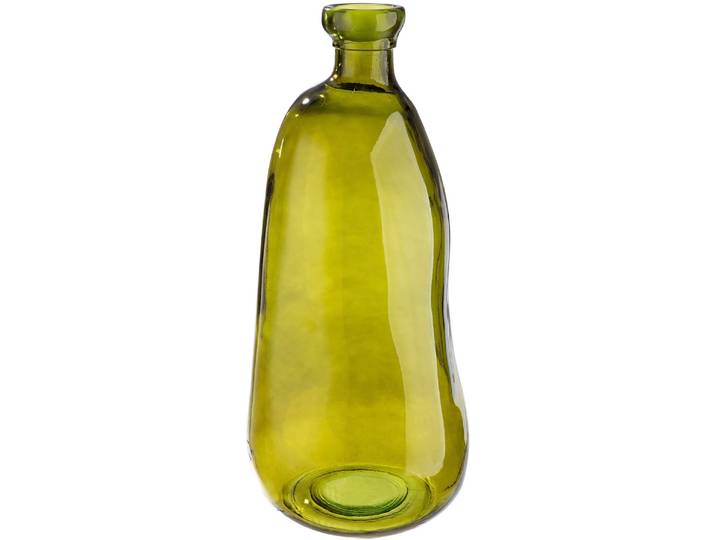 Bodenvase GILDE Bodenvase bauchig; organisch Organical grün H. 51 cm , grün, B:22cm H:51cm T:22cm Ø:22cm, Glas, Vasen, Bodenvase