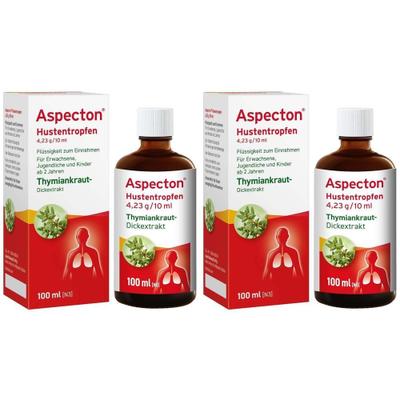 Aspecton Hustentropfen x2 2x100 ml Flüssigkeit zum Einnehmen