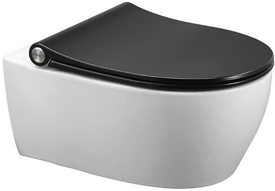 Pressalit WC-Sitz Sway D 934 mit Absenkautomatik und Lift-off-Funktion zu Geberit Keramag iCon, Renova, Badkeramik, 934230-BL6999, weiß matt - weiß matt