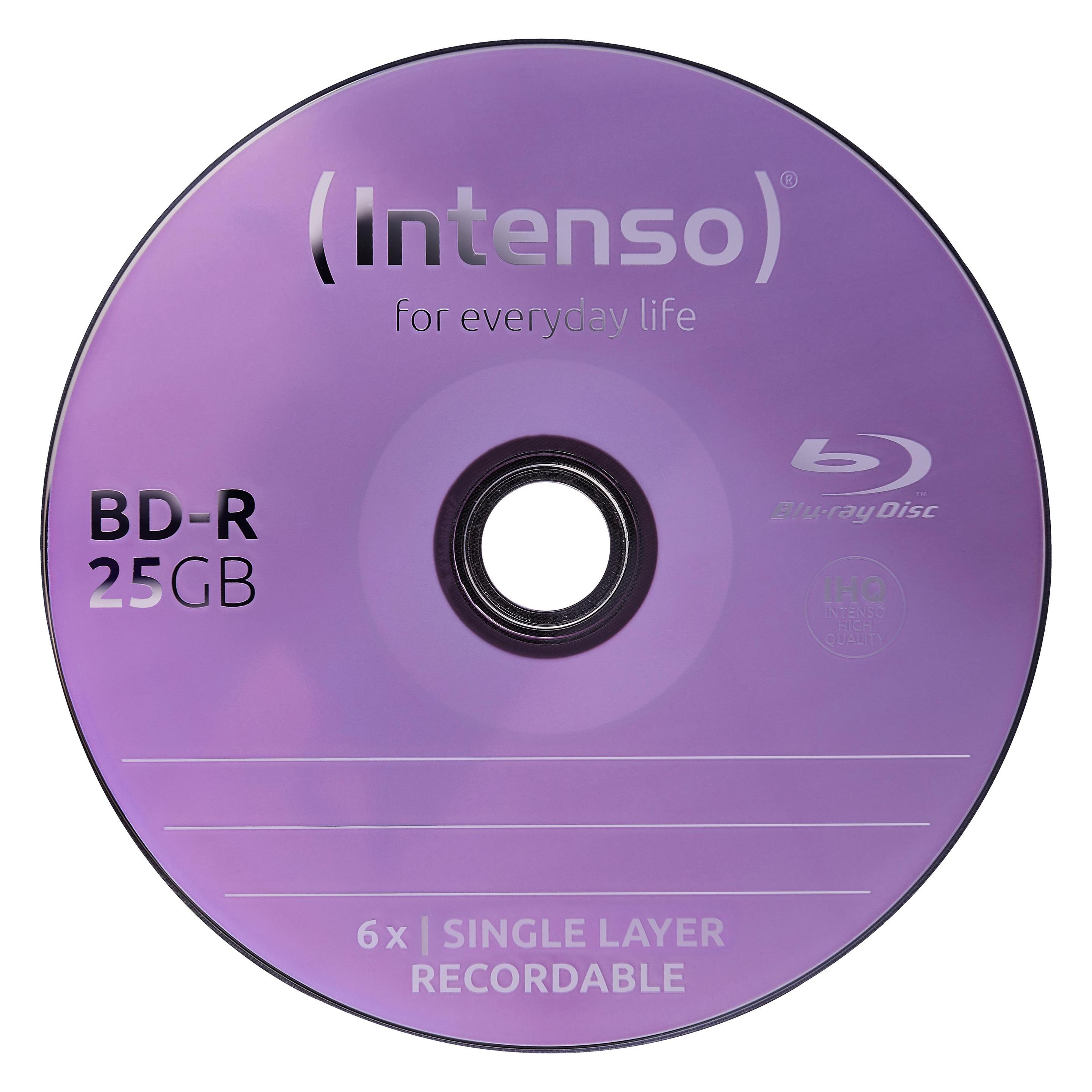 Intenso 1x50 BD-R 25GB 6x Speed, Cakebox (50x) (5001115)
