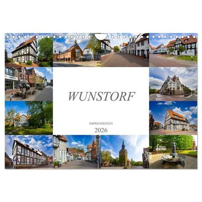Wunstorf Impressionen (Wandkalender 2026 DIN A4 quer), CALVENDO Monatskalender