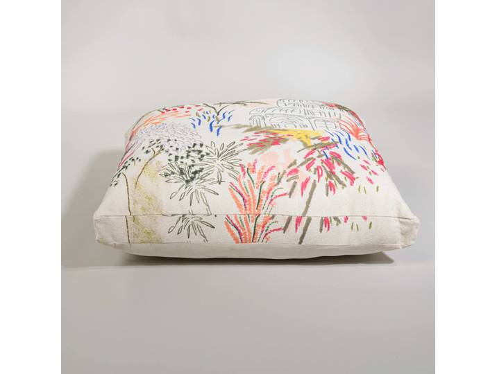 Coussin de sol motif multicolore