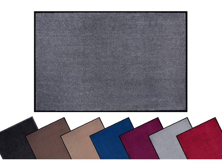 Fussmatte HANSE HOME Triton Gr. 31, grau, B:40cm H:7mm L:60cm, Polypropylen (PP), Teppiche, Fussmatte, Schmutzfangmatte, Türmatte, In- und Outdoor, Läufer, waschbar