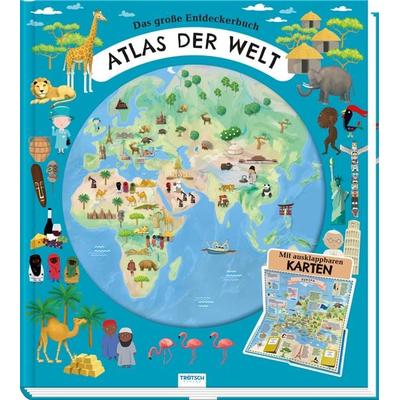 Trötsch Kinderatlas Das große Entdeckerbuch Atlas der Welt, Gebundene Ausgabe von Oldrich Ruzicka,Iva siSperová, Trötsch Verlag GmbH & Co. KG,