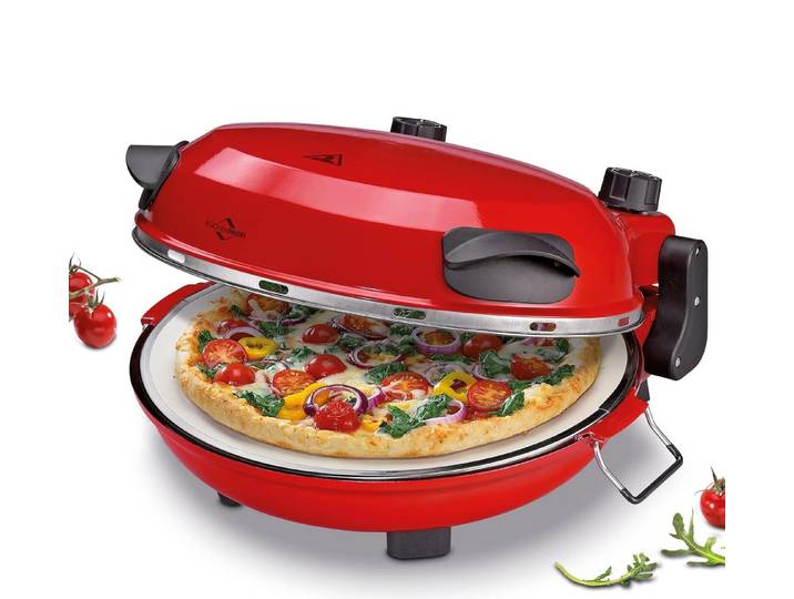 Küchenprofi Pizzaofen Pizza Maker NAPOLI, mit Pizzastein, für Ø 29 cm Pizzen in 4 Min, 1200, erreicht Temperaturen bis zu 400°C