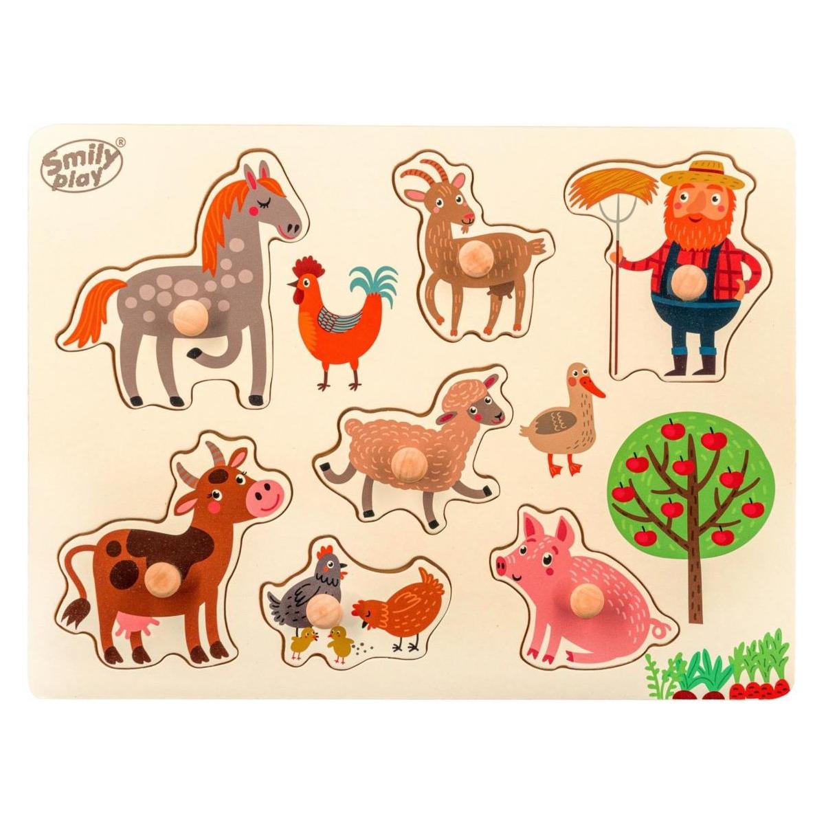 Smily Holzpuzzle Bauernhoftiere (SPW83803)