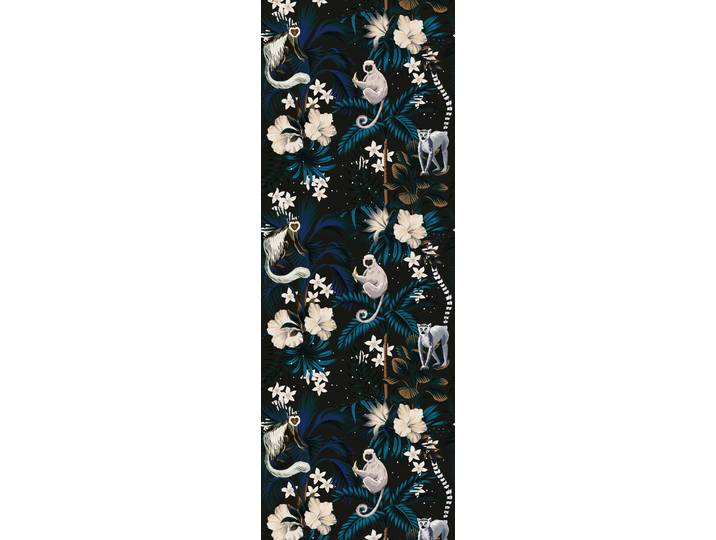 Vinyltapete QUEENCE Malu , schwarz, B:0,9m L:2,5m, Vinyl, Tapeten, Vinyltapete, 90x250cm, selbstklebend, kinderleichte Anbringung,, Sticker