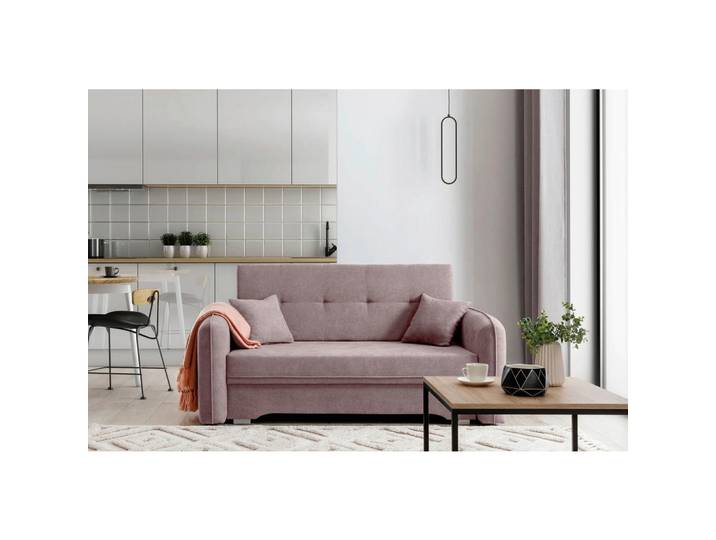 P & B Schlafsofa, Rosa, Kunststoff, 155x105x75 cm, Wohnzimmer, Sofas & Couches, Schlafsofas