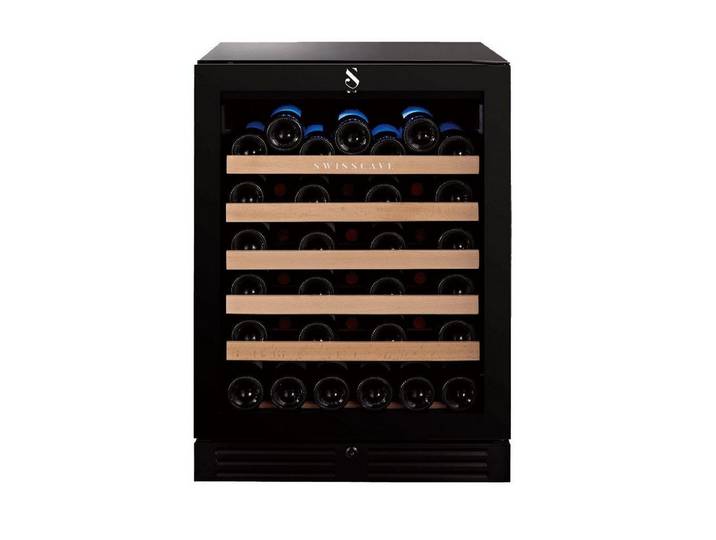 Swisscave Weinkühlschrank WLB 155 F für 47 Flaschen, 82cm (H) - 2 Jahre Garantie, für 47 Standardflaschen á 0,75l,1-Zonen Weinkühlschrank, 47 Flaschen, 82cm (H), 5 Jahre Garantie