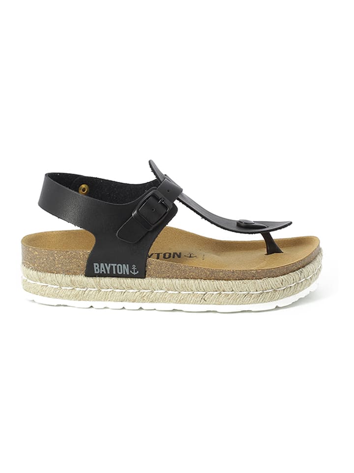 BAYTON Leder-Zehentrenner "Celiane" in Schwarz - 41